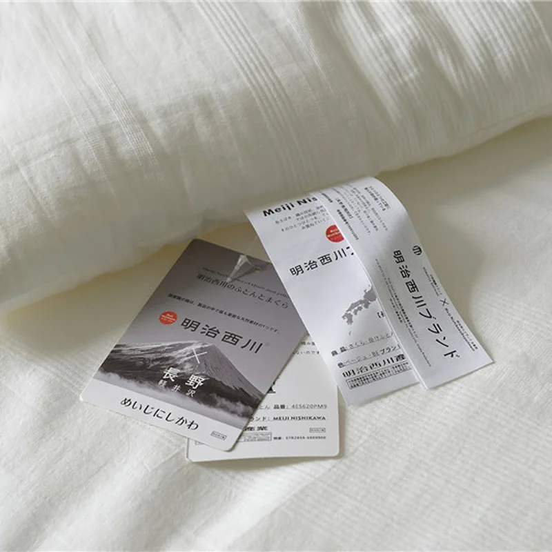 Edredones japoneses de algodón blanco puro, edredón para camas dobles, manta para camas de pareja, edredón frío para aire acondicionado, tamaño
