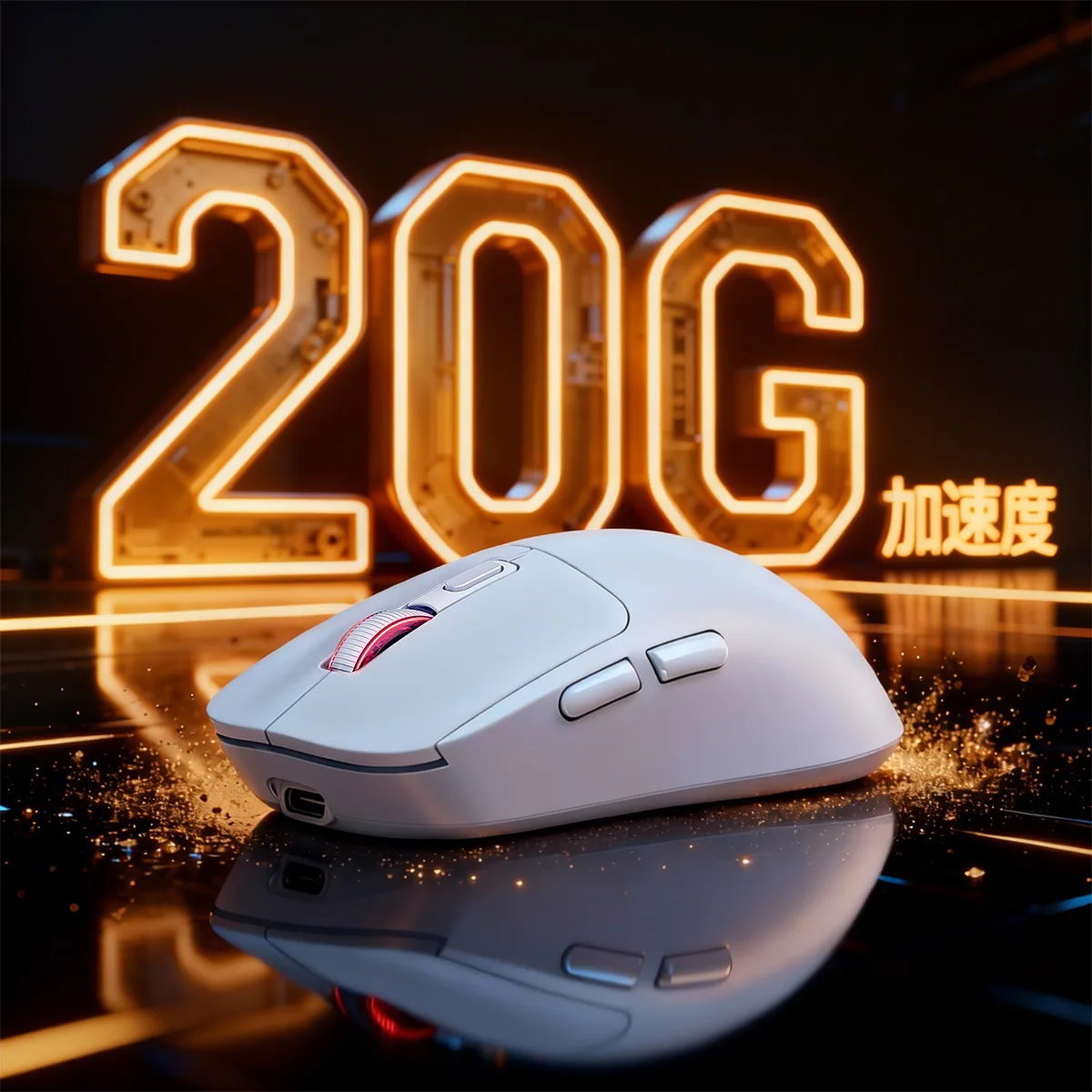 

Беспроводная игровая мышь 2.4G с Bluetooth, легкая, для киберспорта, для настольных ПК, RGB-подсветка