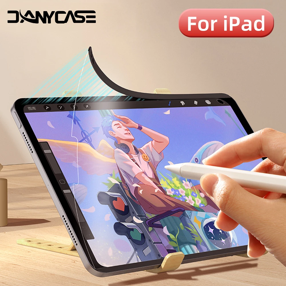 For 2024 iPad Air 11/13 M2 Magnetic Paper Feel Film for iPad Pro12.9 10th Air iPad 10.2 7th 8th 9th mini 4 5 6 Screen Protector