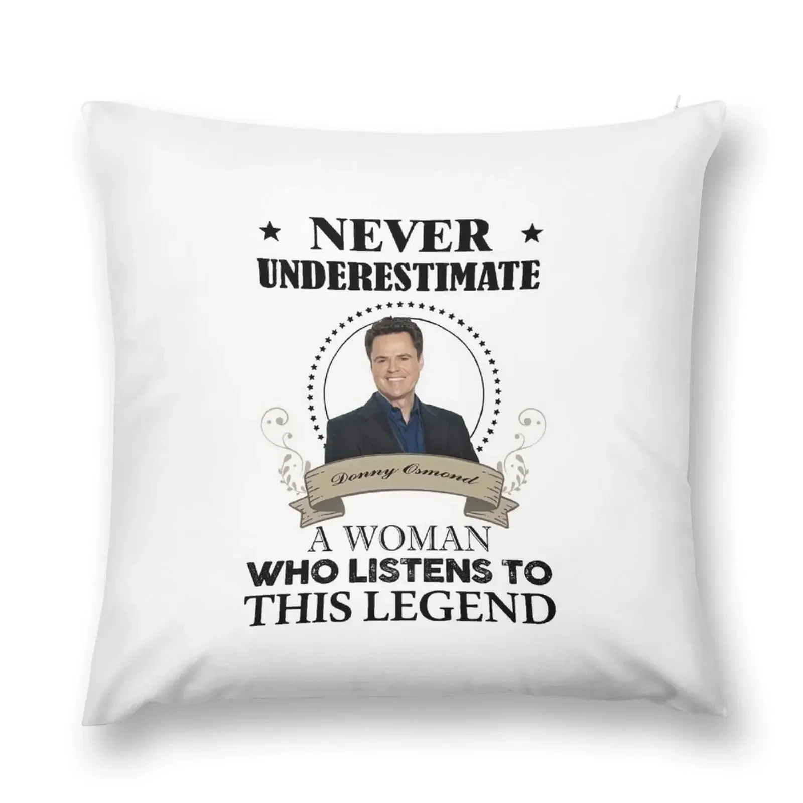 Funny Donny Osmond Woman Listen This Legend T-Shirt Gift For Throw Pillow anime girl Rectangular Cushion Cover pillow