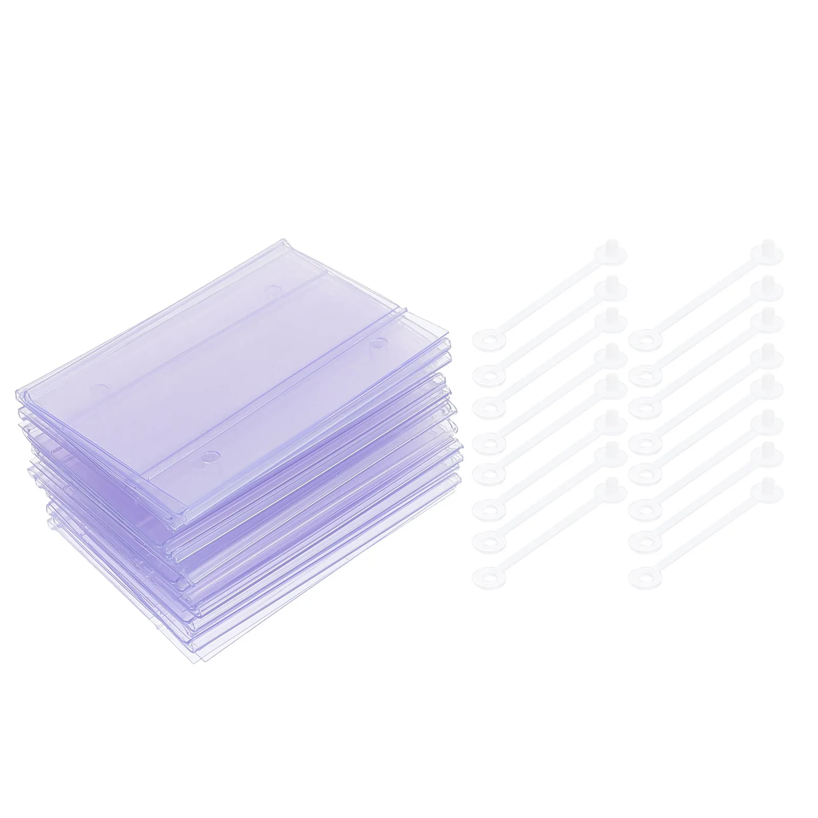 

25Pcs PVC Price Display Tags Excellent Workmanship Wear Resistant Easy Assemble Disassemble for Retail Shop Mall Food Counter