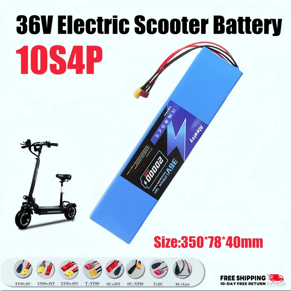 

36V 20Ah Foldable 18650 Built in Battery with BMS Suitable for Replacement Battery 42V 250W-500W Electric Scooter Mobile Tools