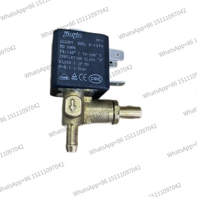JYZ-3 Normally Closed N/C AC 230V G1/8' Brass Iron Steam Water 2 Position 2 Way Solenoid Valve