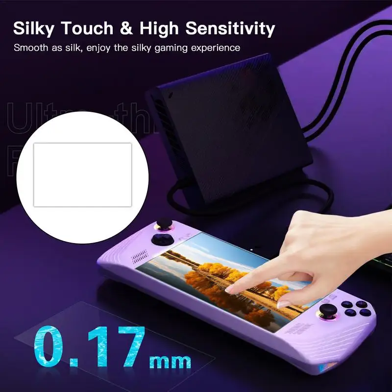 Handheld Console Protective Film Scratch Resistant Protective Film Anti-Fingerprint Tempered Glass Game Console Accessories