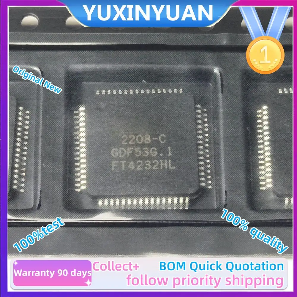 10PCS/LOT  FT4232HL  QFP  FT232HL  FT2232D FT4232HL  IC YUXINYAUN IN STOCK 100%Test 