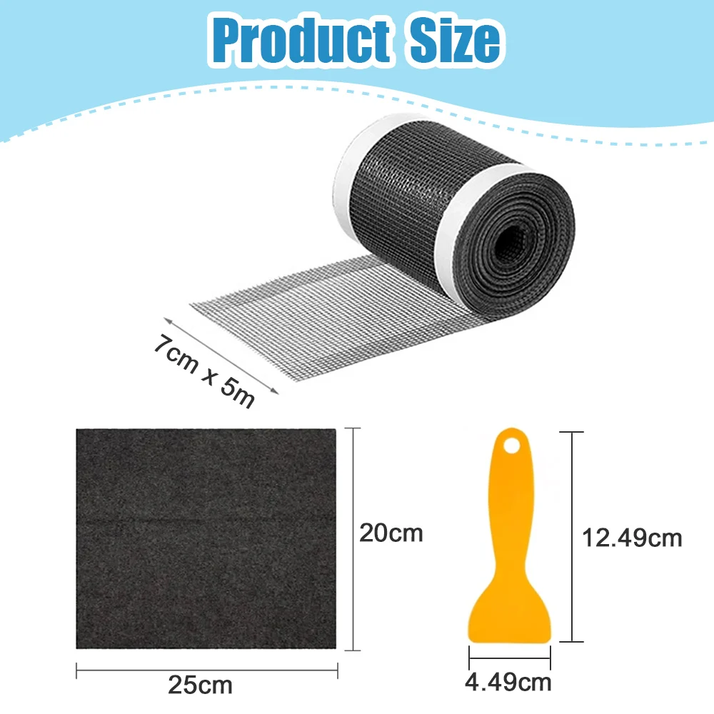 Pegatinas de drenaje de suelo de 5/10 metros, filtro de pelo antibloqueo para fregadero, tapón de drenaje de ducha de bañera desechable, cubierta de red, Topper de fregadero