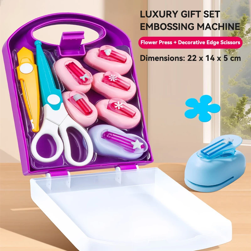 

Mini Flower Hole Punch Tool Circle Punch DIY Embossing Punches for DIY Handmade Scrapbooking Card Making Paper Rounder Cutter