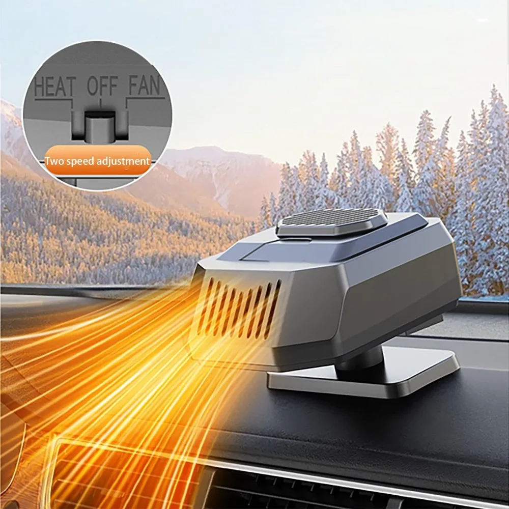 المحمولة 12 فولت سخان سيارة تذويب ديميستر اثنين سرعة تعديل نظام التدفئة مع لتنقية الهواء متعددة الوظائف معطف شتوي