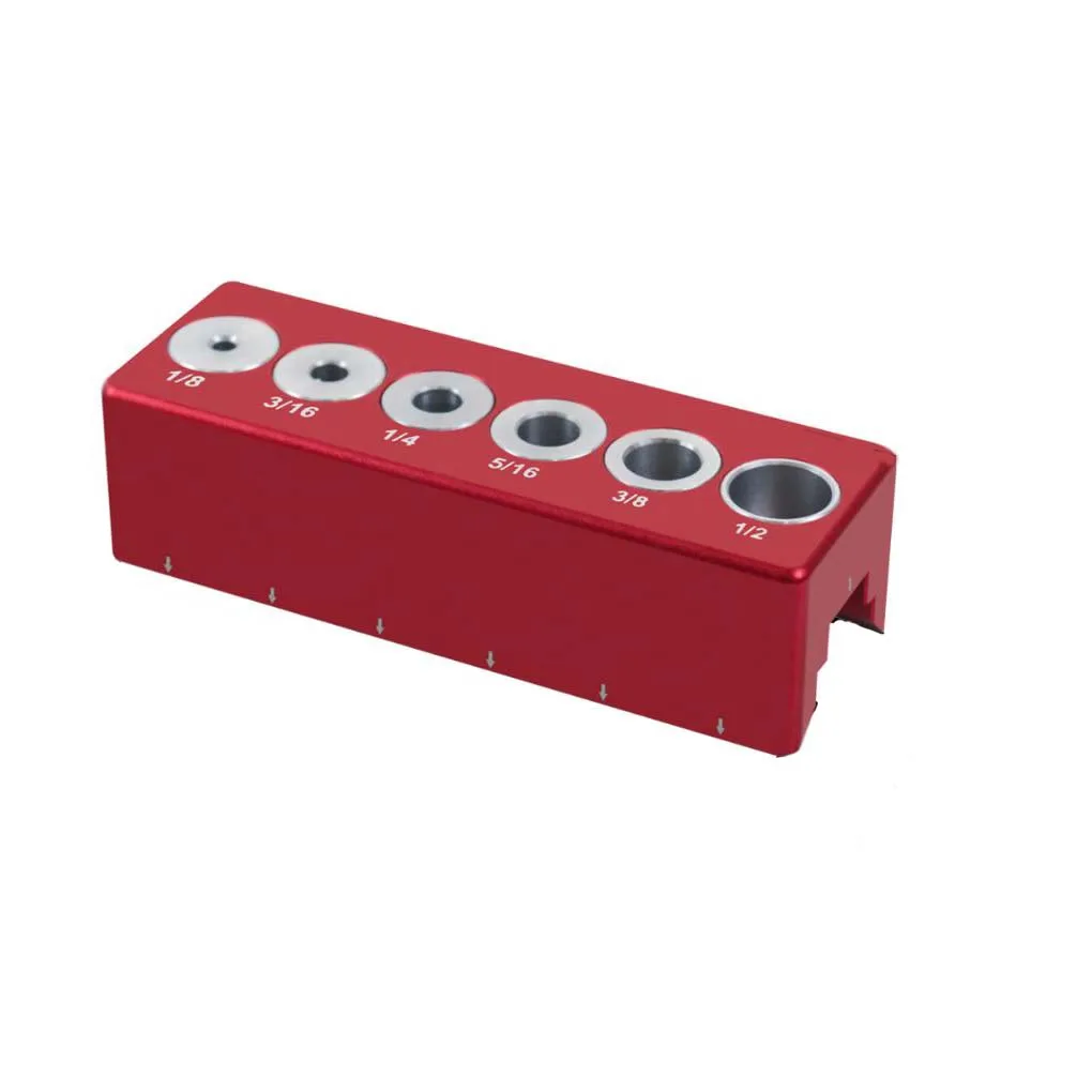 Drilling Jig for Woodworking with 6 and 9 Hole Patterns and 45 Degree Angle Guide for Precise Round Wood Hole Positioning