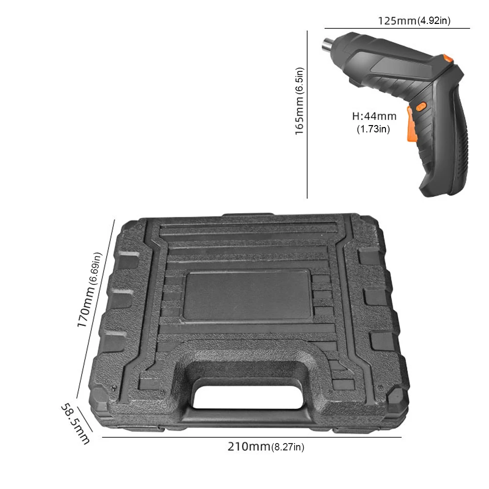 مفك براغي لاسلكي قابل لإعادة الشحن مع مقبض دوار مصباح ليد مسدس برغي هدايا للرجال له أبي صديقها