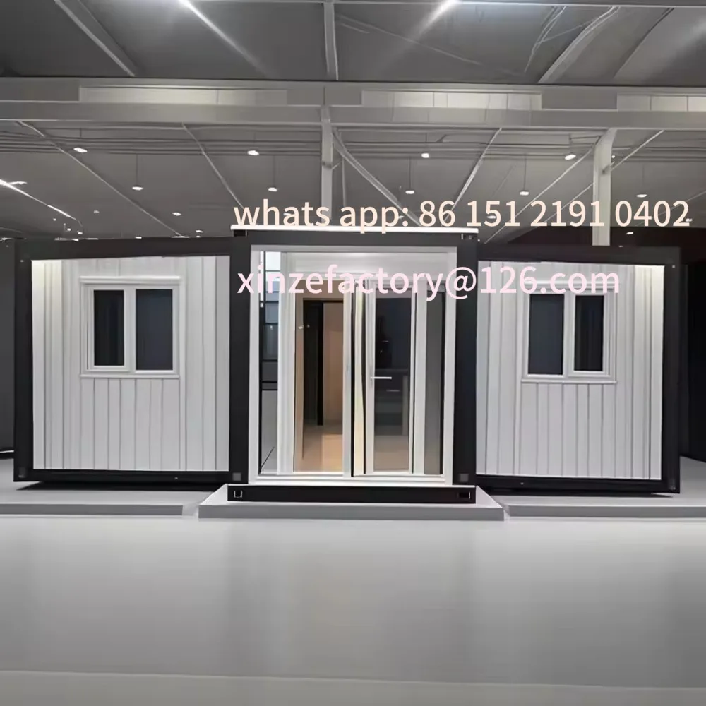 منازل جاهزة قابلة للتخصيص قابلة للتوسيع 40 قدم 60 م 2 حاوية جاهزة وحدات منزلية فاخرة مصنع فيلا متينة