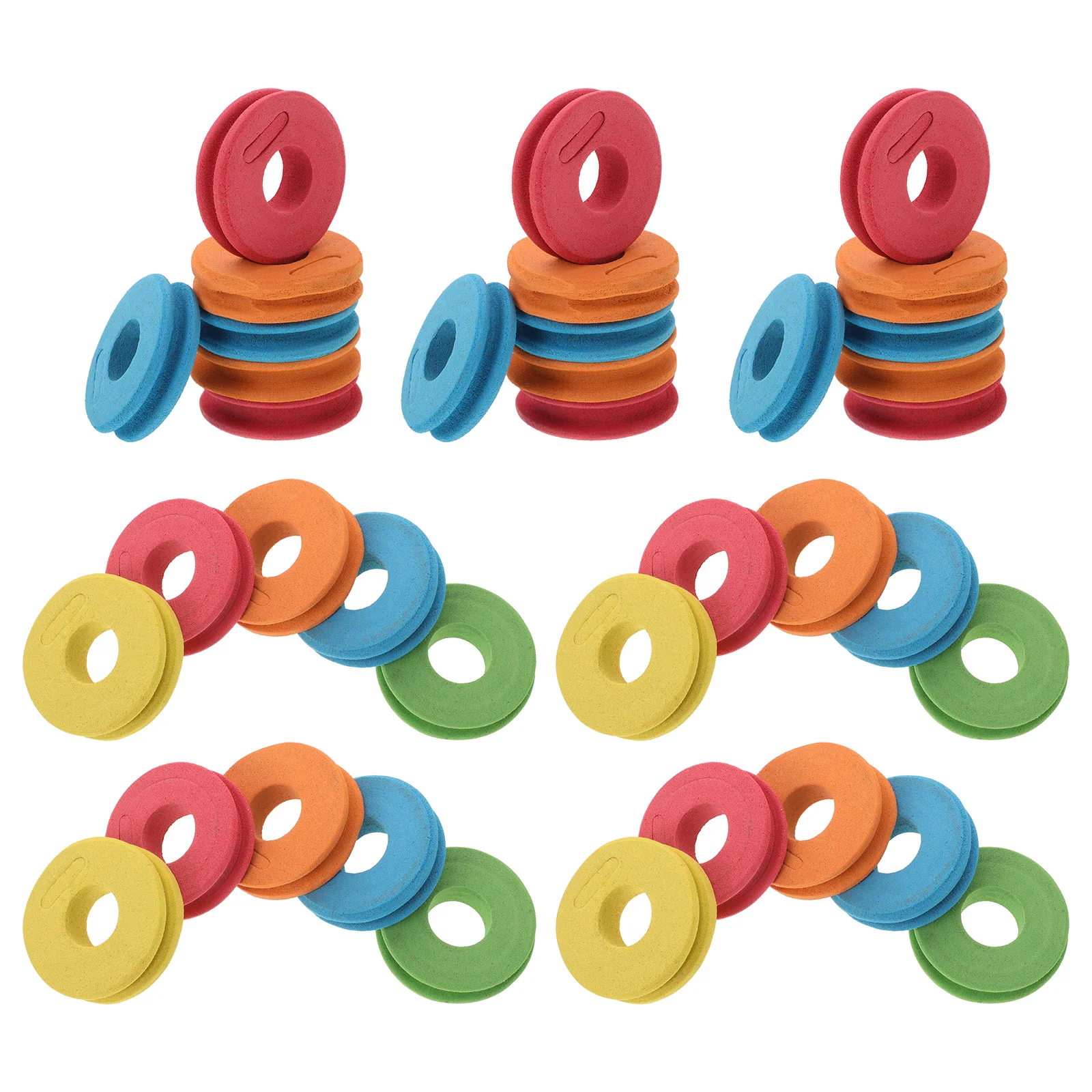

100pcs Fishing Line Bobbin Spools Round Shape Fishing Line Reels Fishing Tackle (Multicolor) Fishing line spools