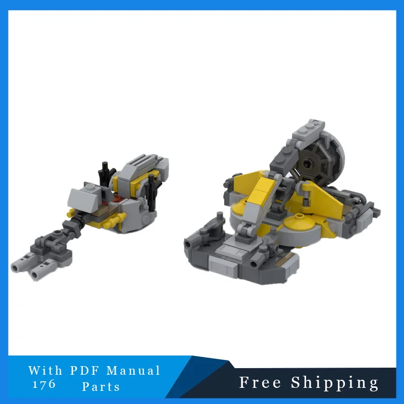 

Горячие детали 176, креативные мини-модифицированные болотные спидеры, строительные блоки, модели для детей, сборка головоломок, игрушки, рождественские подарки