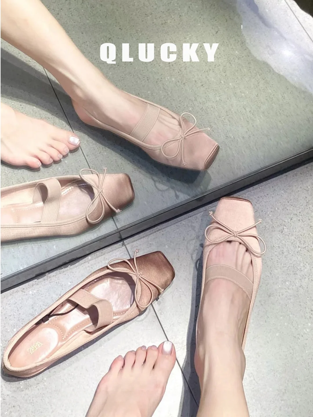ballet-shoes-with-knots-in-leather-version-for-women-french-style-mary-janes-flat-heel-anti-slip-rubber-outsole