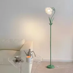 Suzuran E27 Led Flower Floor Lamps for Living Room Sofa Corner Standing Lamp Bedroom Remote Control Dim Bedside Lamp