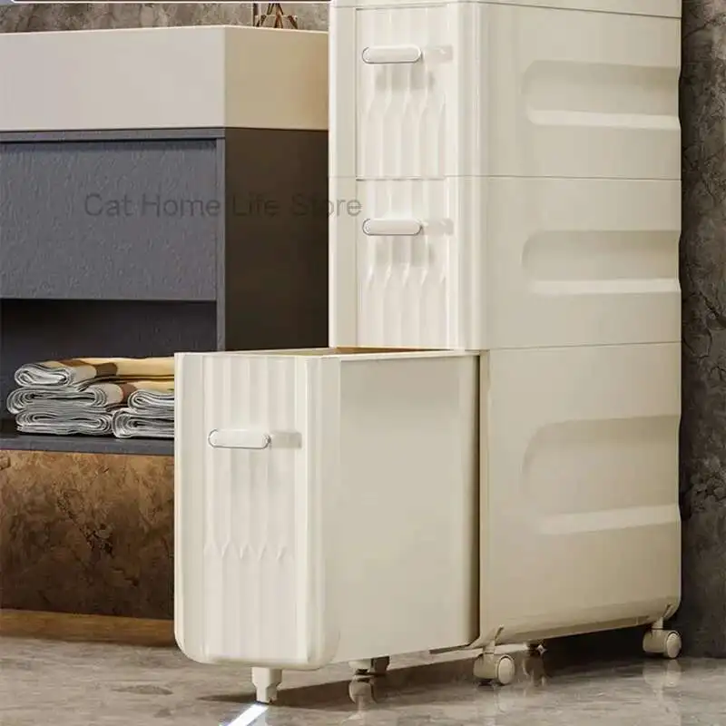 

Sink Acrylic Bathroom Cabinet Shelves White Waterproof Storage Organizer Space Saving Nordic Mobiletto Bagno Lounge Furniture