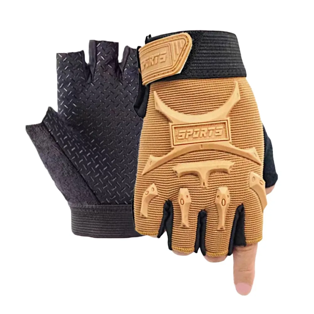 

Cute Fingerless Kids Sport Gloves Elastic Non-slip Cycling Mittens Breathable Windproof Children Bicycle Gloves Outdoor