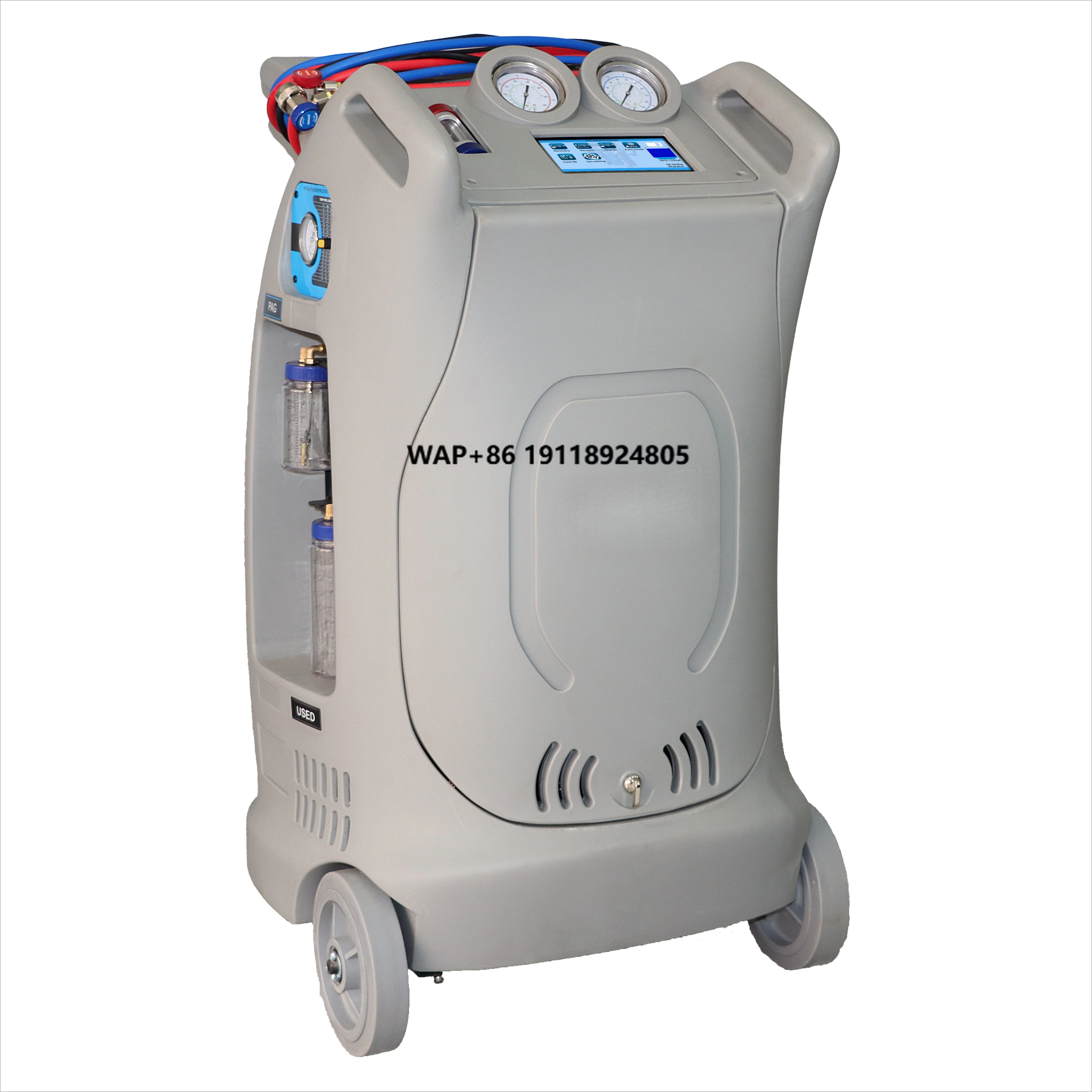 Fcar AC-080 Вакуумный насос переменного тока Комплект хладагента Автомобильный кондиционер Сервисный станок Freon R134a Высококачественная сервировочная станция кондиционера