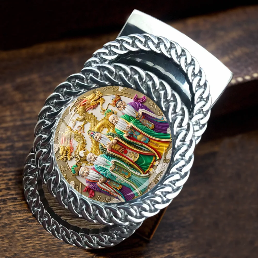 

Автоматическая пряжка ремня с храповым механизмом «Бог богатства», модный персонализированный поясной аксессуар, лучший подарок для друзей