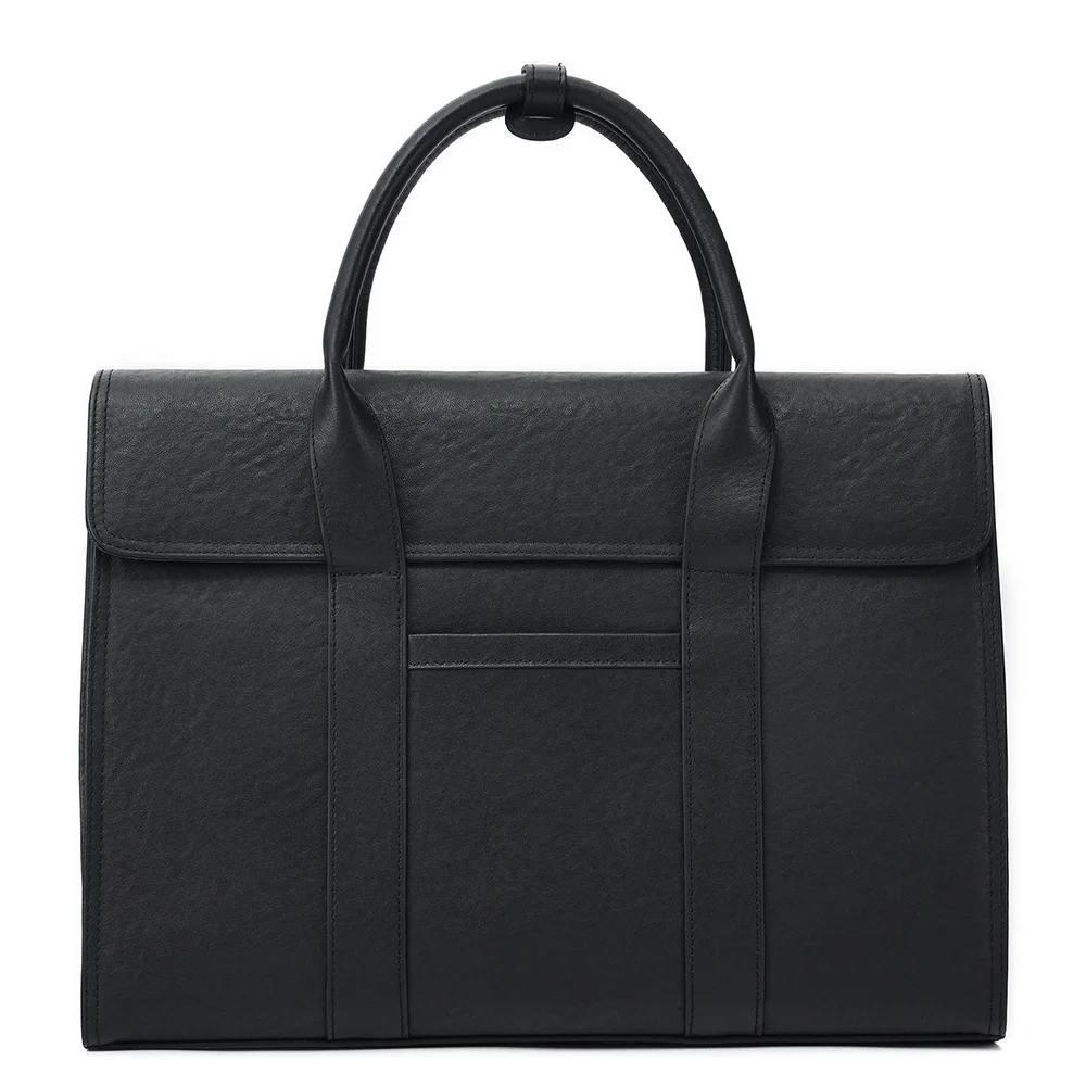 

Men's Briefcase for 15.6Inch Laptop Vintage Genuine Leather Travel Business Office Document Bag Handbag