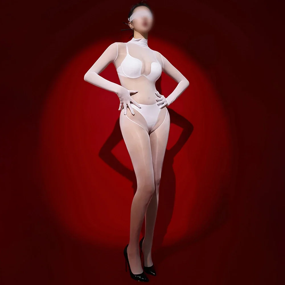 

Sexy Womens Stockings Seamless Tight Wrapped Underwear See Through Bodysuit Full BodyStockings Sheer Jumpsuit Elastic Leotard