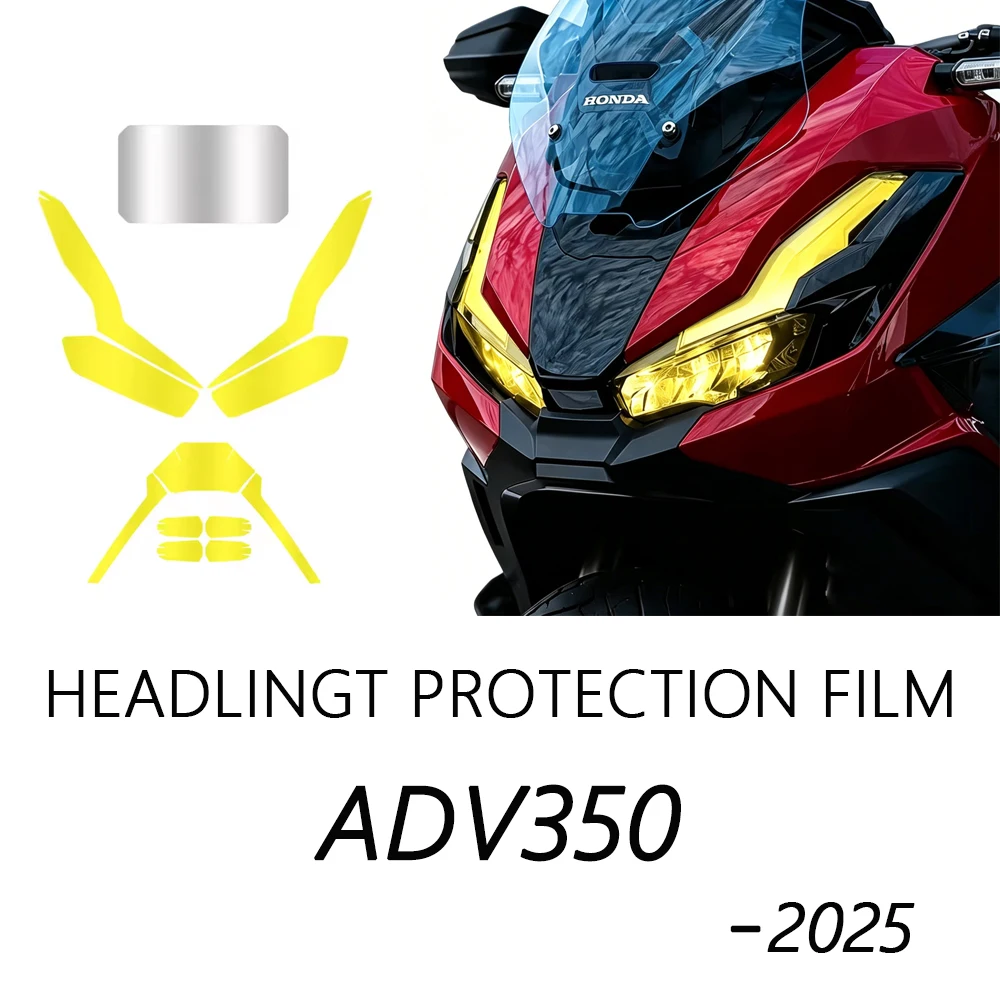 For Honda ADV 350 2025 Headlight Protective Film Screen Protective Film ADV350 Motorcycle Light TPU Self-healing Protective Film