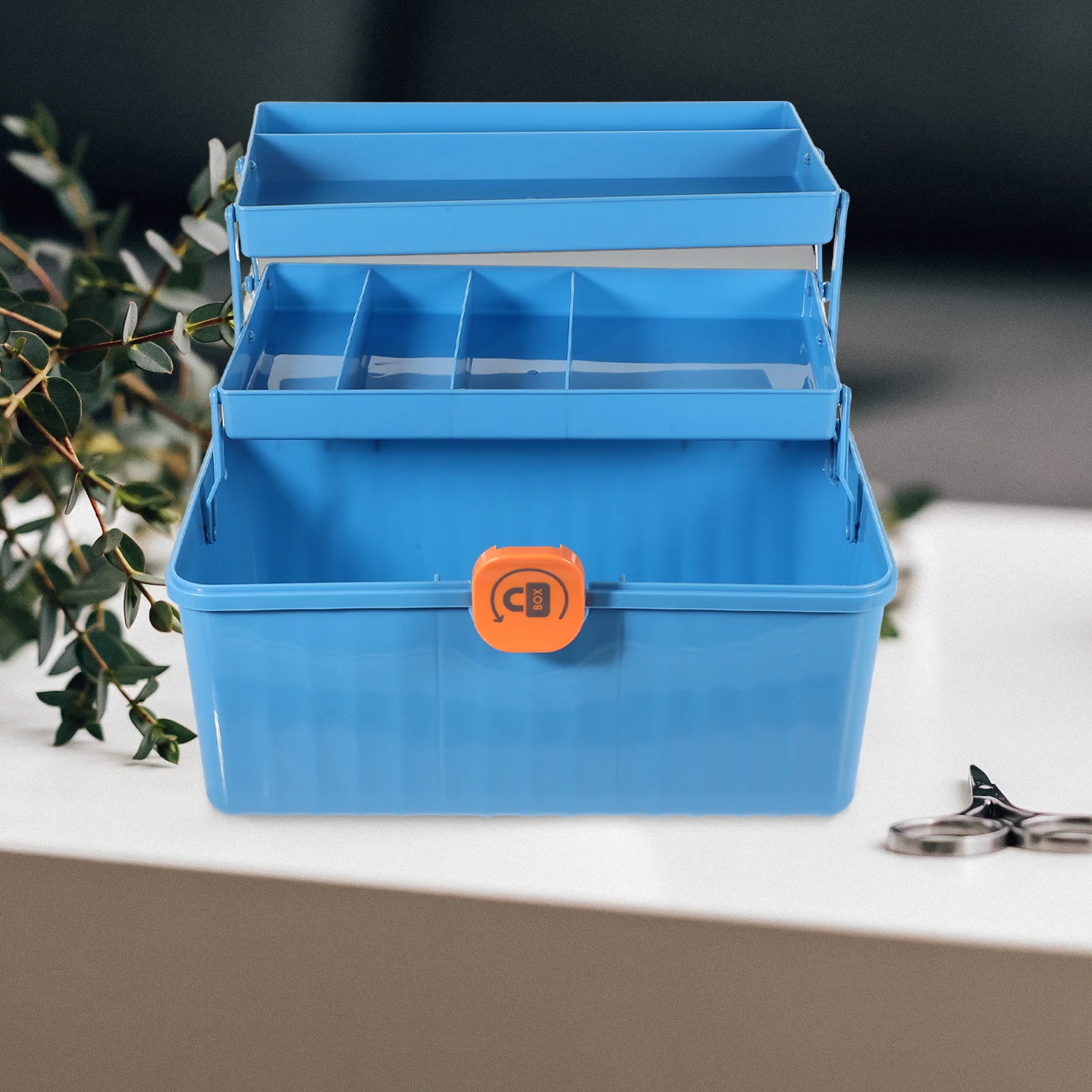 First Aid Storage Box Household Medicine Container Reusable Plastic Case for Pills Cosmetics Accessories Multi-Purpose