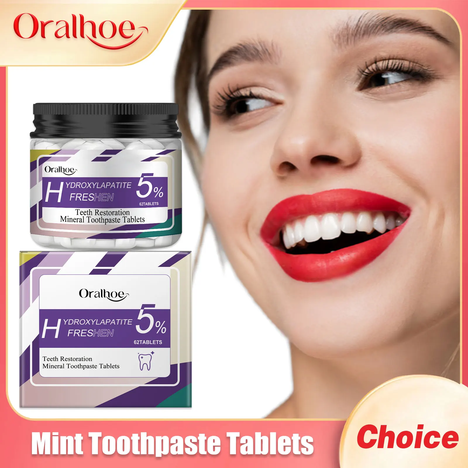 

Mint Flavors Toothpaste Tablets Fresh Breath Remove Plaque Stains Oral Hygiene Clean Smoke Mouthwash Teeth Care Solid Toothpaste