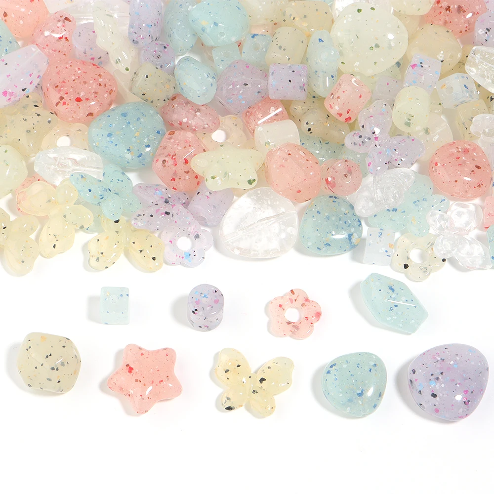 10 teile/los Acryl Perlen Bunte Dot Lose Spacer Perlen Für Schmuck Machen DIY Handgemachte Armband Halskette Schlüsselbund Zubehör