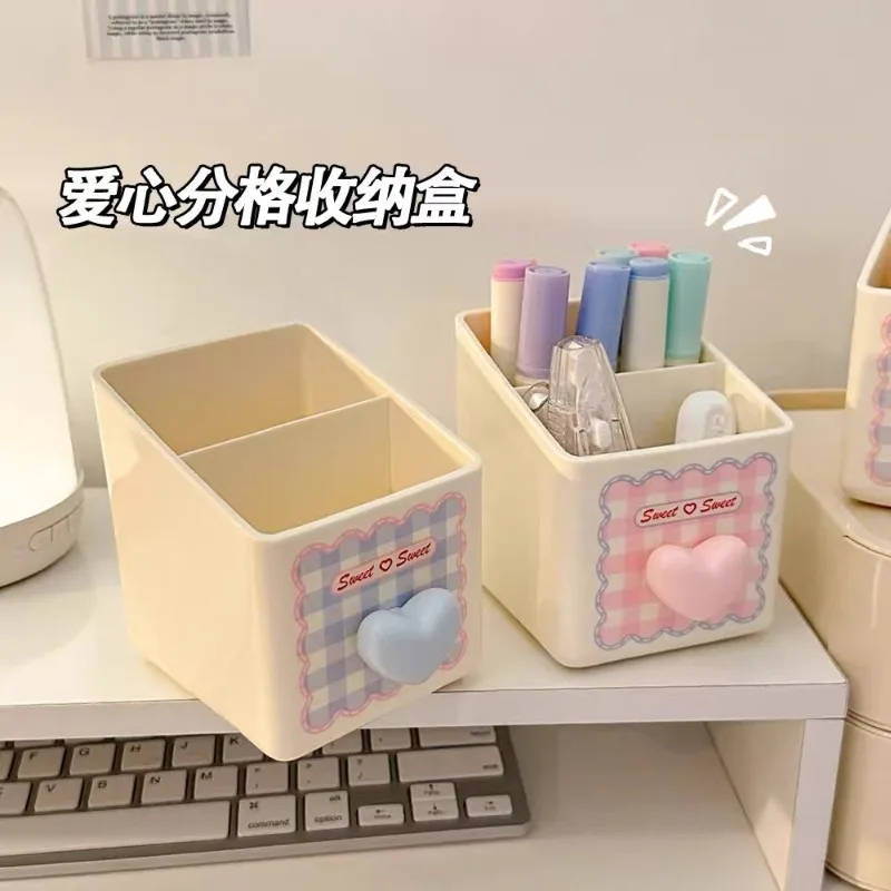 INS Stil Nette Stift Halter Süße Studentenwohnheim Desktop-Organizer Box Multifunktionale Schreibwaren Home Office Liefert