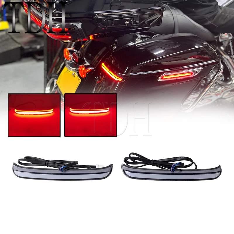 

Taillights Luggage LED Saddlebag Rear Tail Lights Brake Lamp For Harley Touring FLH/FLT Models 2014-UP Road King CVO Accessories