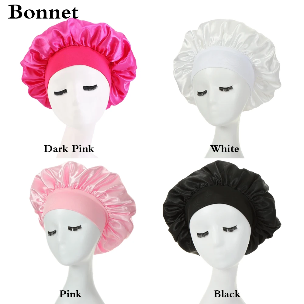 Nunify Custom Printed Paper Bags With Logo Satin Wig Bag Sleeping Caps For Women With  Logo 20/30 Pcs Wig Accessory Tools