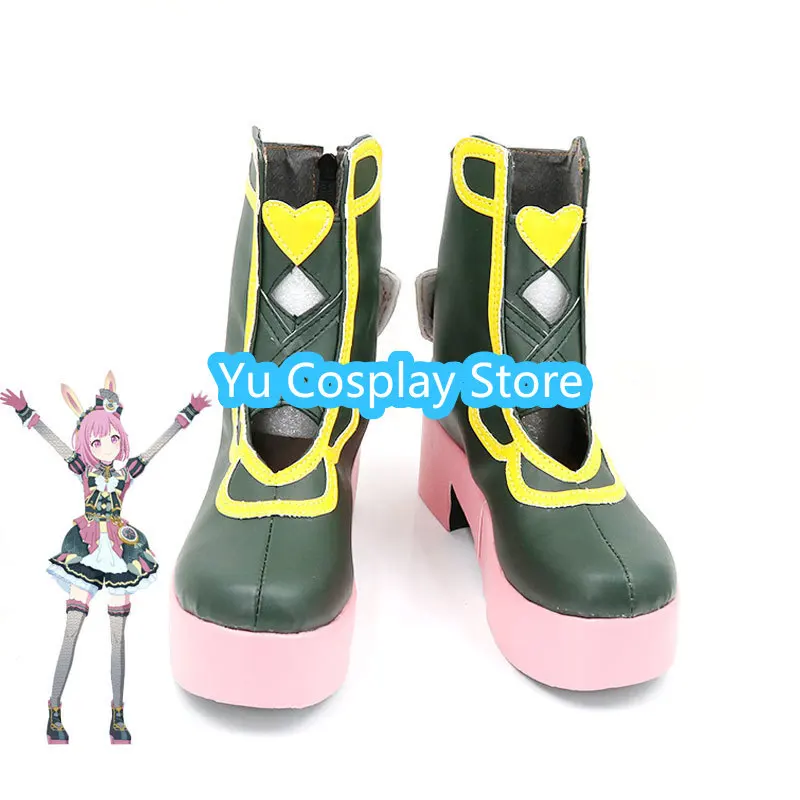 Ootori Emu Cosplay Shoes Game Cosplay Props Halloween Carnival Boots PU Leather Shoes Custom Made