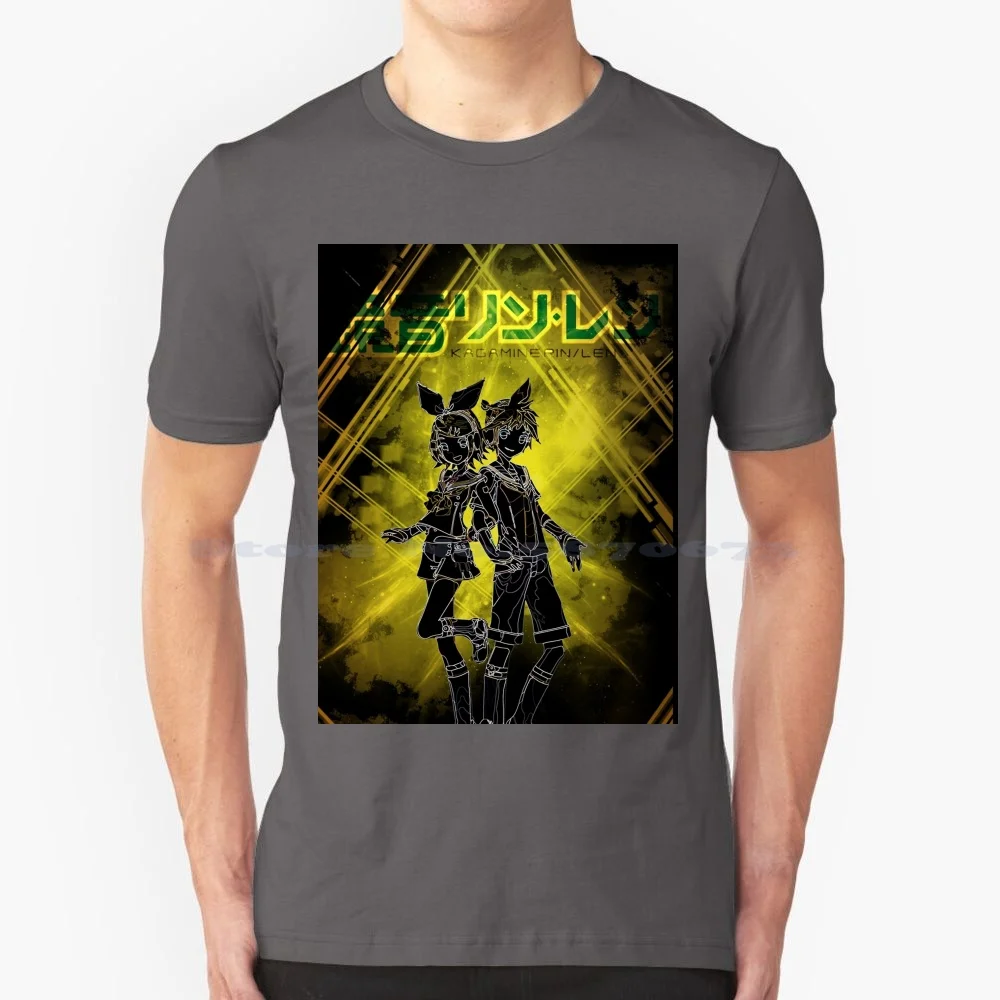 Project Rin X Len Awakening T Shirt 100% Cotton Tee Awakening Dark Side Manga Anime Geek Fantasy Hot Devil Radian Ryukrabit Dbz