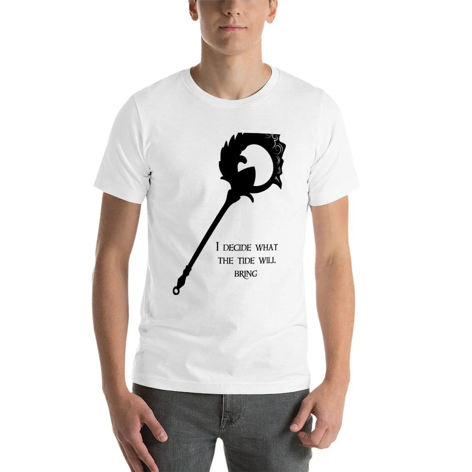 أقرر ماذا سيجلب المد والجزر تي شيرت رجالي تي شيرت برسومات جرافيكية تي شيرت للرجال #4
