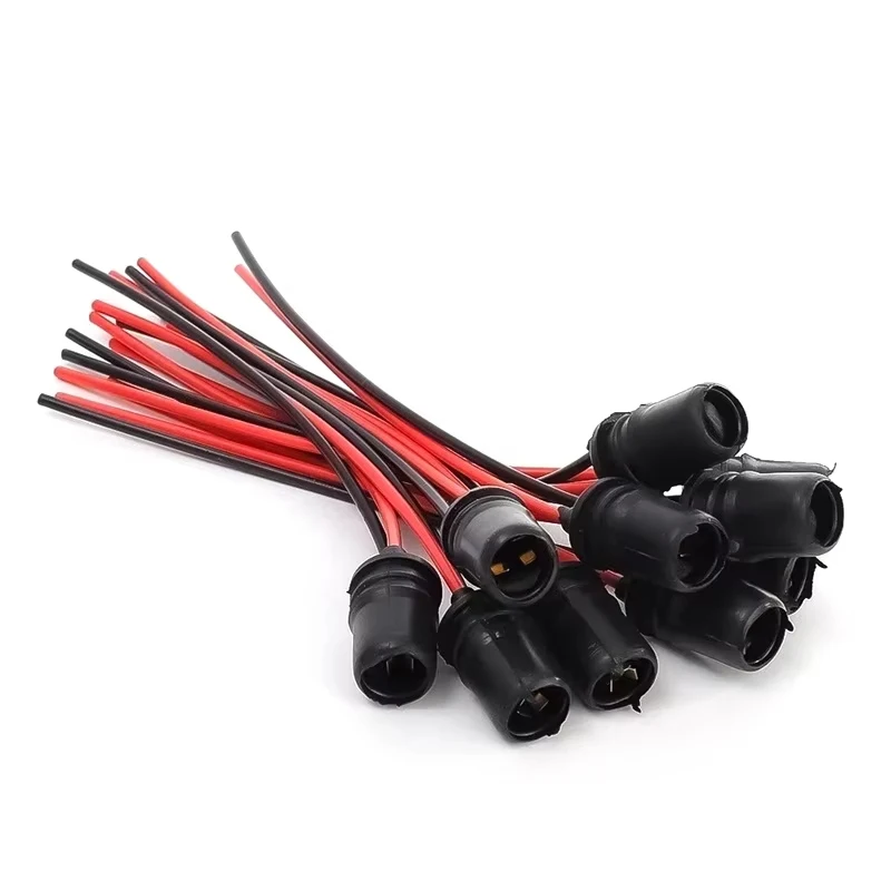 

10pcs T10 W5W Car Wedge Light Bulb Socket Connector Extension Instrument Light LED Lamp Bulb Base Holder Replacement