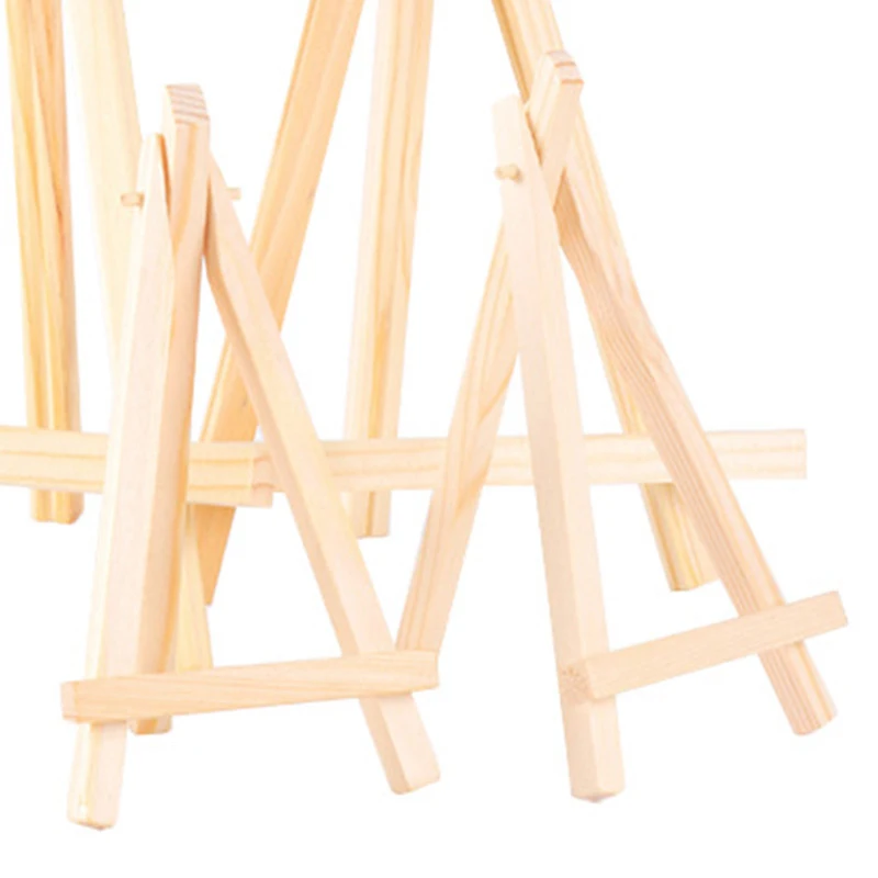 1Pcs Natural Wood Easel Frame Tripod Display Holder Wedding Table Name Card Stand Children Painting Display Craft