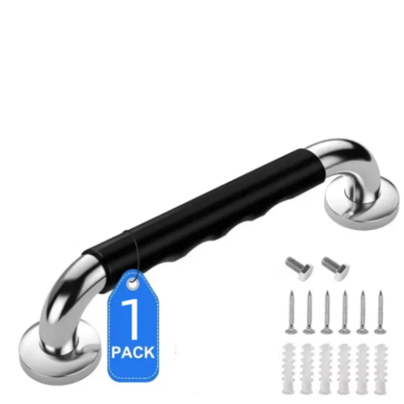 

1PC Grab Bar for Bathtubs and Showers 304 Stainless Steel Silicone Anti Slip Bathroom Safety Handle for Elderly Senior