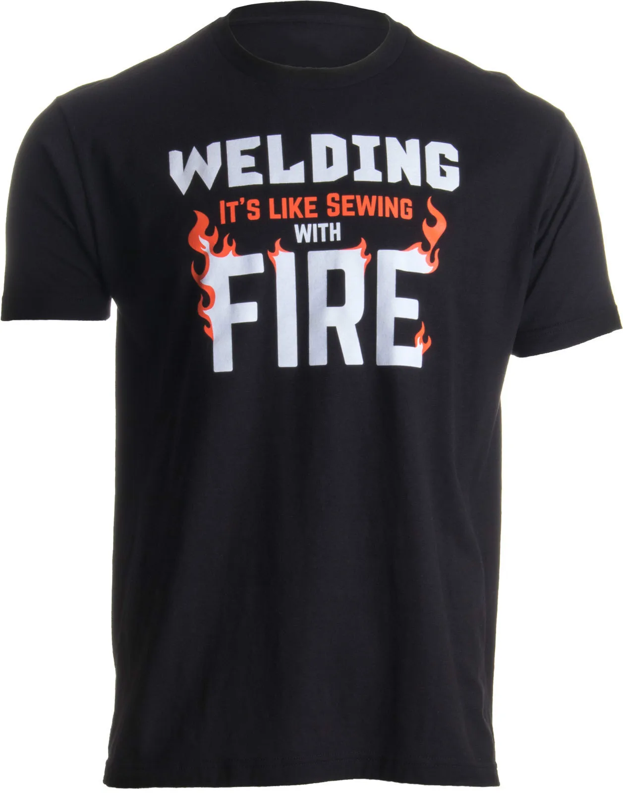 

Welding It's Like Sewing with Fire | Funny Welder Repairman T Shirt 100% Cotton Short Sleeve O-Neck Casual T-shirts Size S-3XL