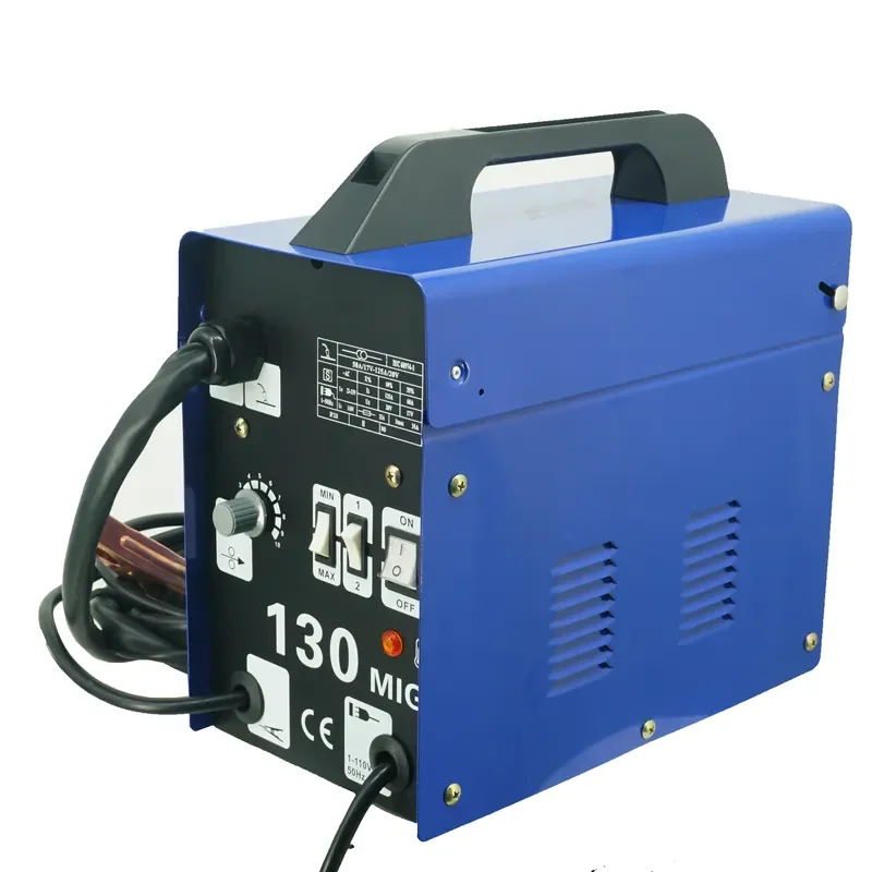 MIG-130AC 1 Phase Ac Portable Gasless Wire Welder Mig 130 Welding Machine