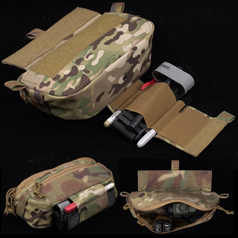 

Hunting Vest Dangler Drop Pouch Extended Tactical Tourniquet Pouch Medical Tools Storage Bag Multifunctional Fanny Pocket