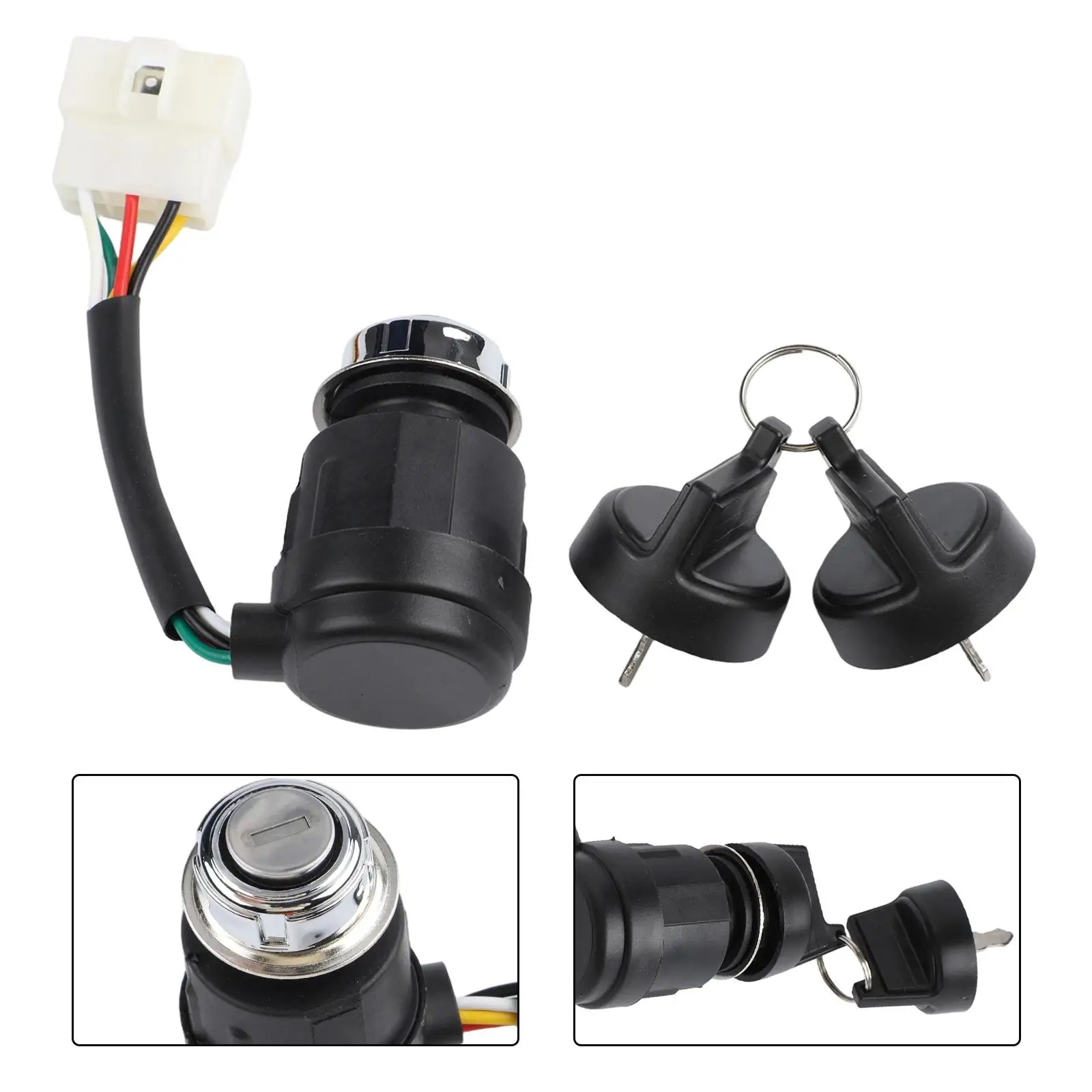 5 Wire Way Diesel Generator Gas Ignition Start Key Lock Combination Switch For 178F/186F Diesel Engine for tiller