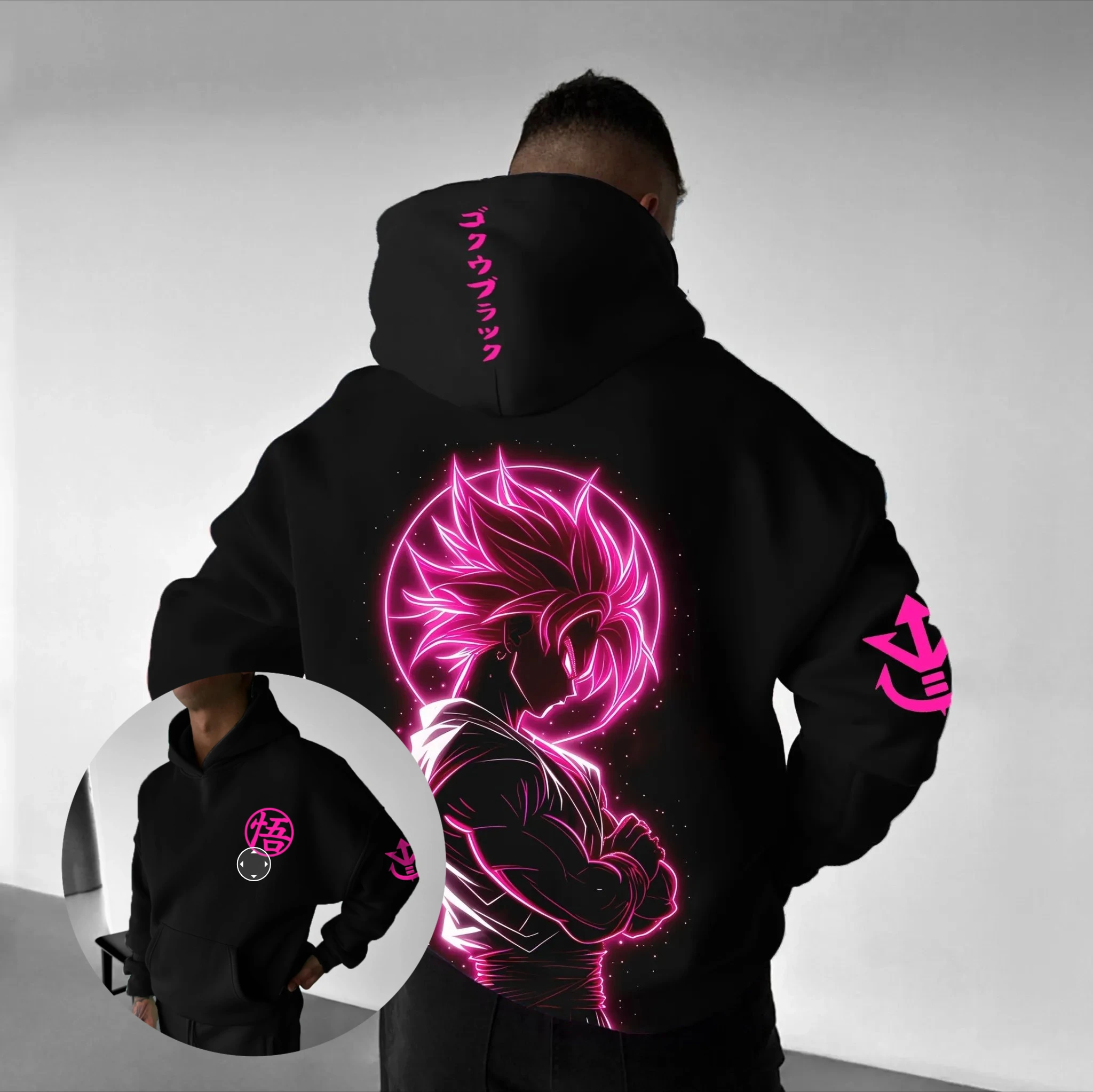 

Толстовка с принтом Dragon Ball в стиле аниме для мужчин и женщин, уличная одежда, повседневный пуловер большого размера, свитер с капюшоном, весенне-осенняя мода