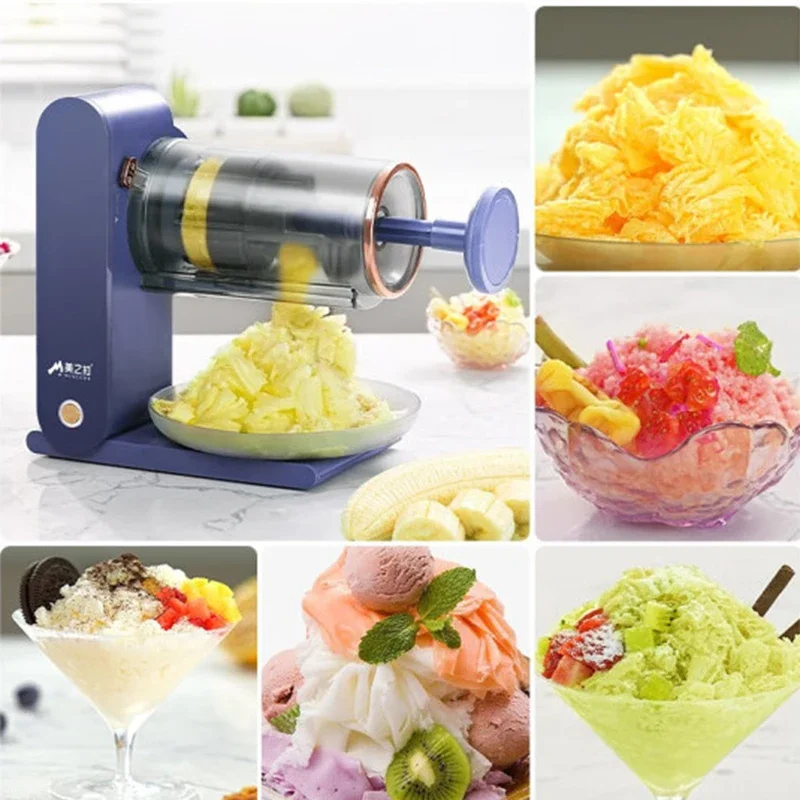 Machine à crème glacée aste Smunvétérans wn ie, rasoir à glace flocon de neige bricolage, machine à glace Slushy, machine à boissons, machine à dessert, machine à fruits Mein Mein