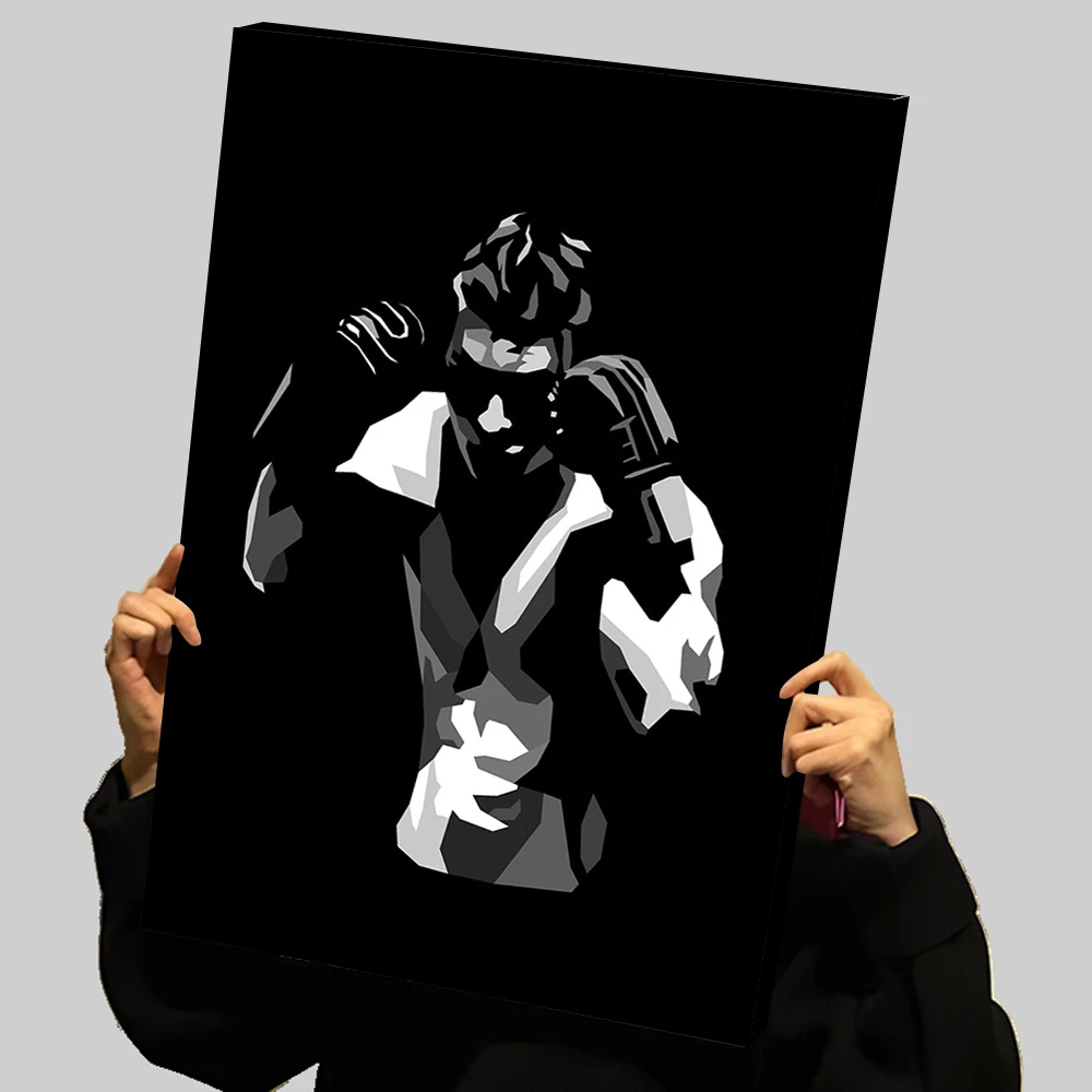 Gym Fitness Boxer Drucke Poster Zauberstab Deko Benutzerdefinierte Boxen Leinwand Malerei Wand Kunst Raum Dekorationen Moderne Dekoration Gaming