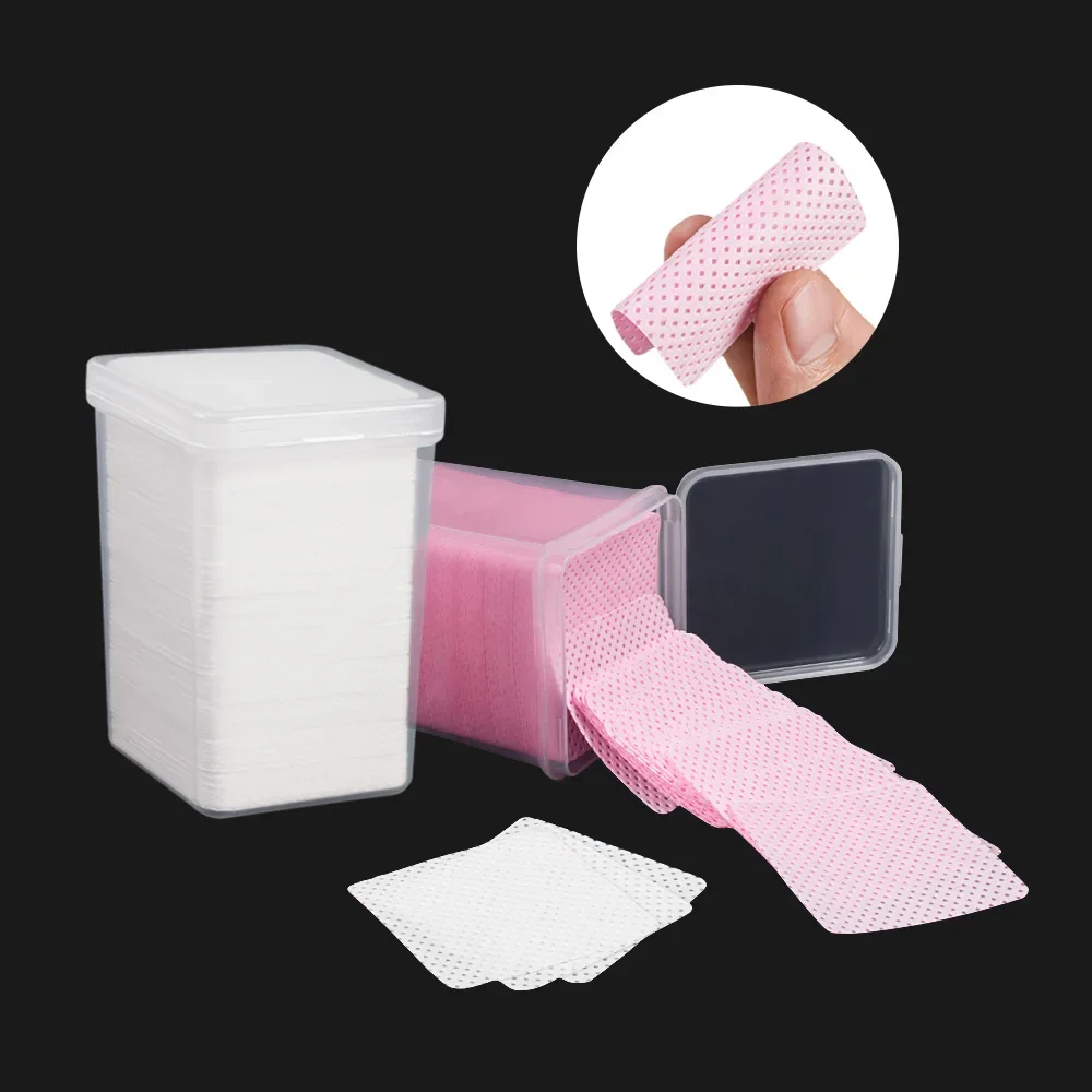 1bottle make up cotton pads  Disposable  Nail cotton Cleaning Cotton Paper Eyelash Extension Glue Remover Glue Clean Pads Tools