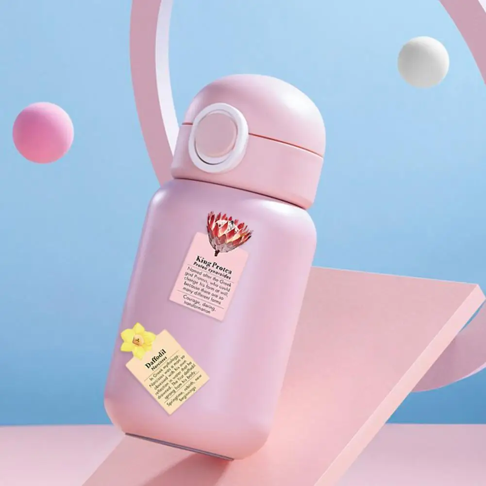 50Pcs 3-6cm Cartoon Flower Leaves Pattern Graffiti Sticker Waterproof Fade-Resistant Laptop Waterproof Decals Children Decor