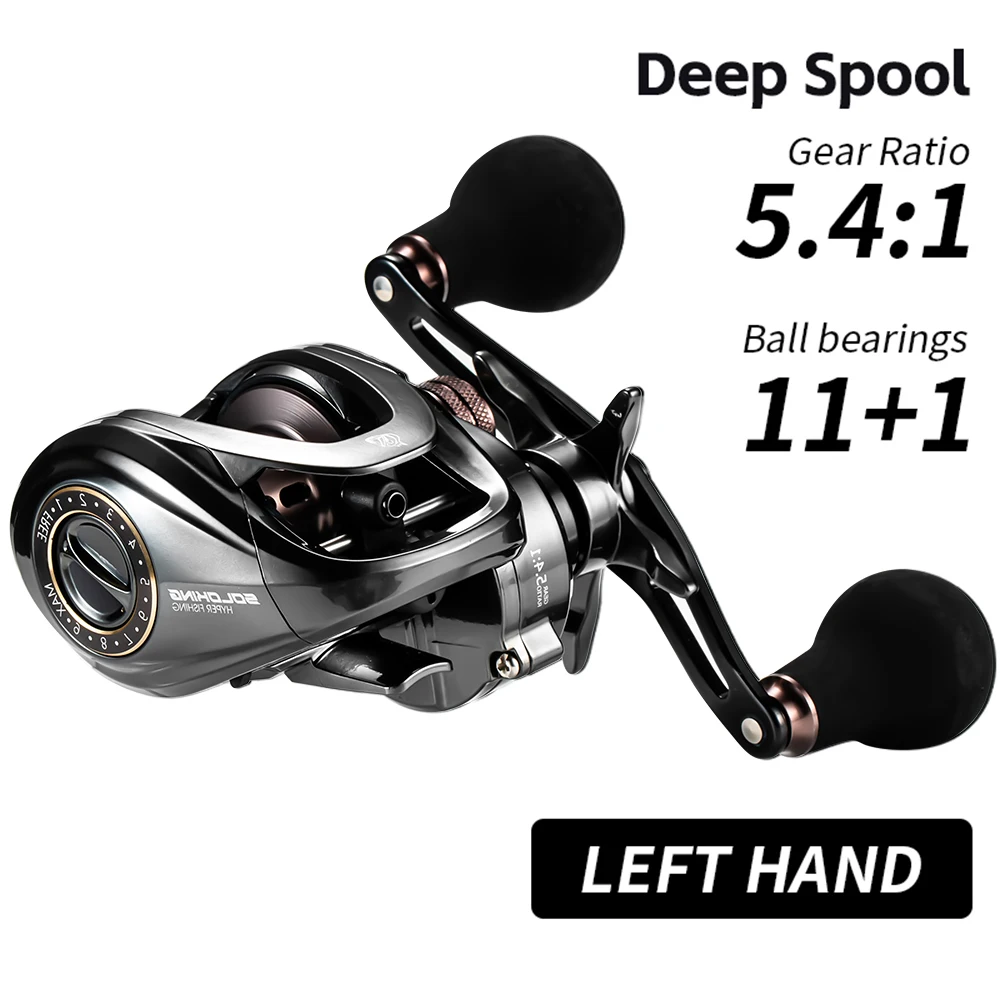 aihua bait baitcasting reel AC Saltwater Freshwater Fishing Reels Max Drag 8KG Light Surf Cast Reel Baitcaster Reels (Left Hand) : Sports & Outdoors composite frame and side plate Daiwa AIRD 100HA Baitcasting Reel,