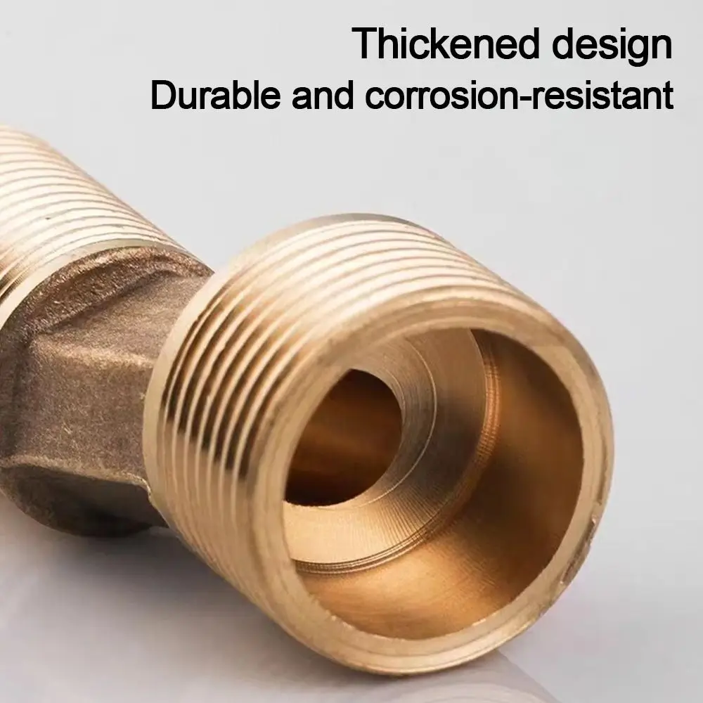 Copper Angled Curved Foot Angle Adjustment Thickened Eccentric Screw Corner Wall Mounted Lengthened Shower Faucet Adapter