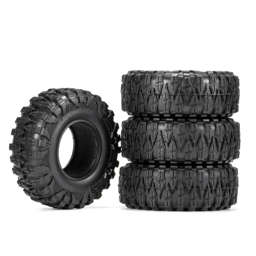 

TBSCRC 2.2inch 4Pcs Rubber RC Tires dragon claw tire with sponge inner liner for TRX-4 AXIAL SCX10 KM2 JEEP Wrangler 90046 etc